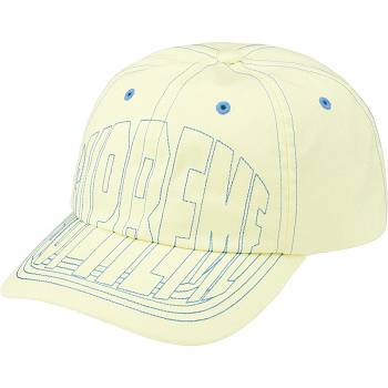 Yellow Supreme Visor Stitch 6-Panel Hats | Supreme 503VD